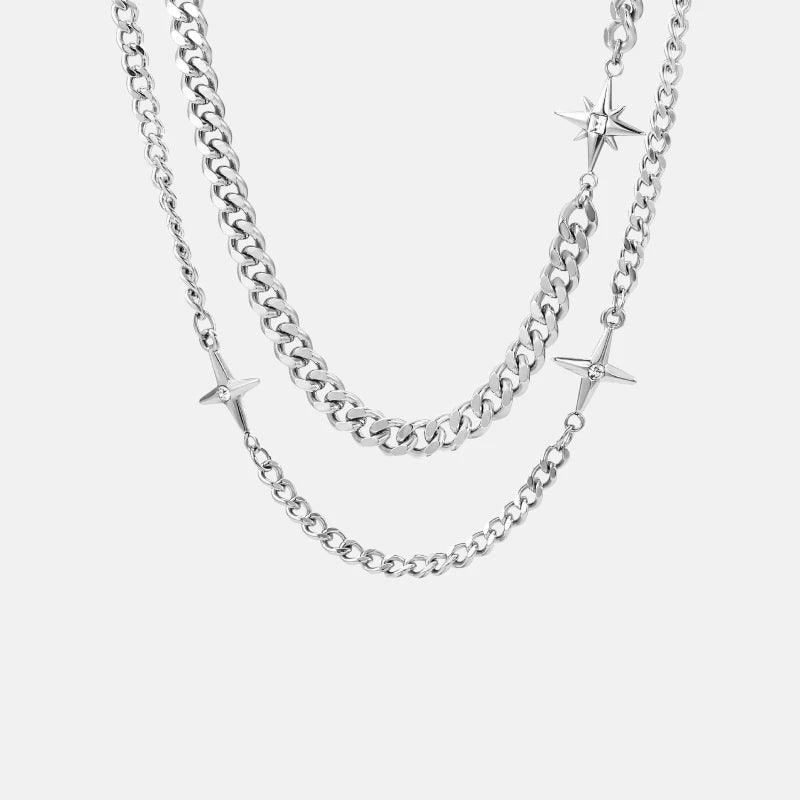 Colar Estrela Dupla Camada