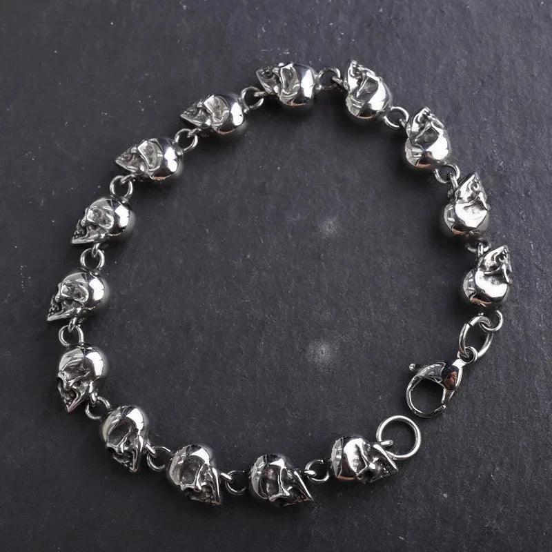 Pulseira Caveira Gótica