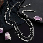 Colar Estrela Dupla Camada