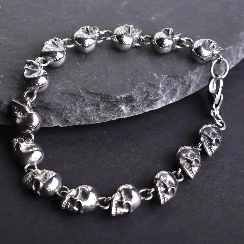 Pulseira Caveira Gótica