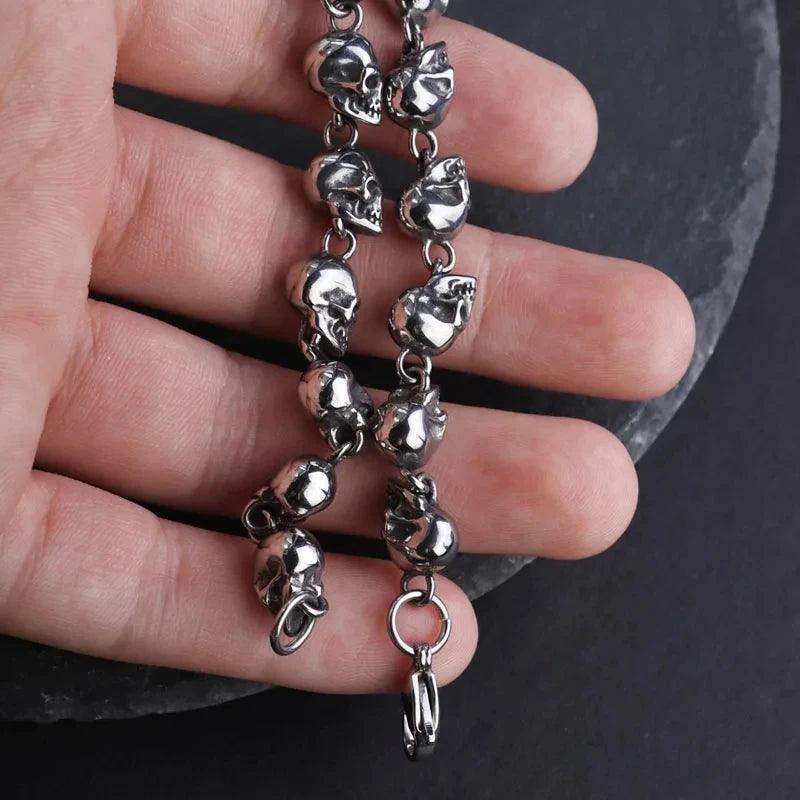 Pulseira Caveira Gótica