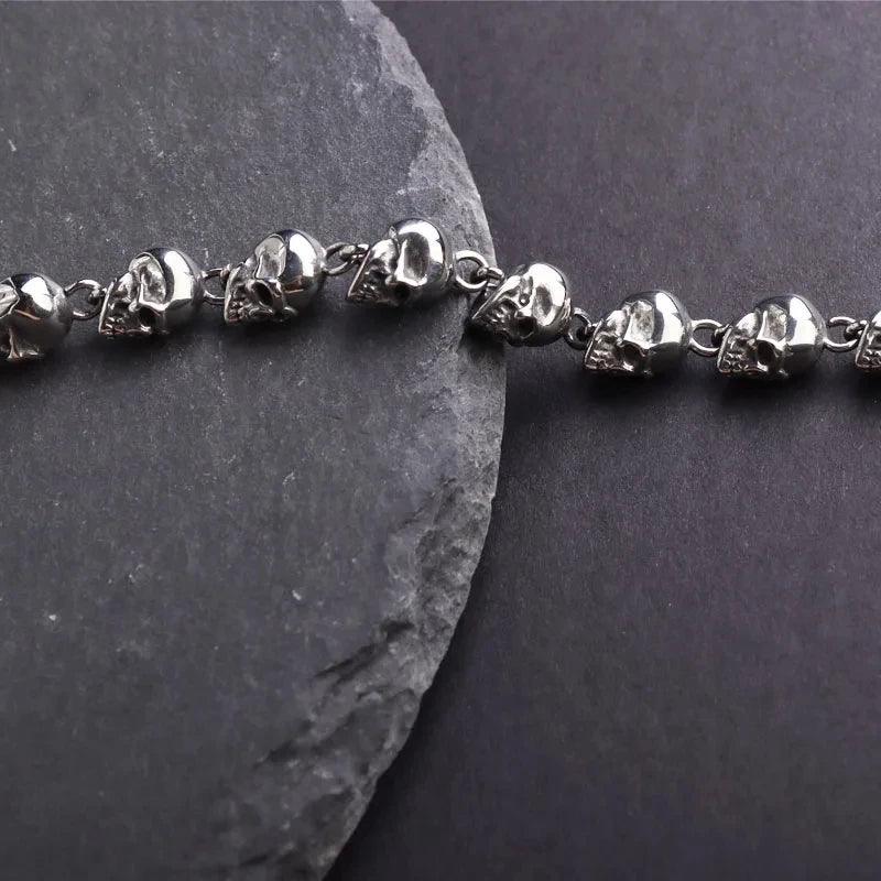 Pulseira Caveira Gótica