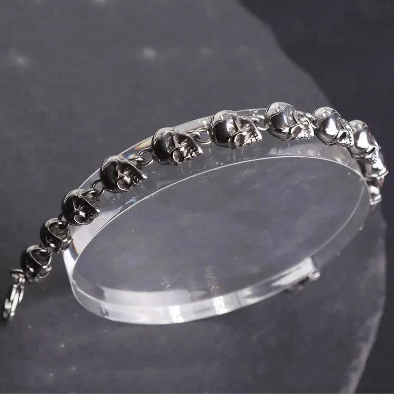 Pulseira Caveira Gótica